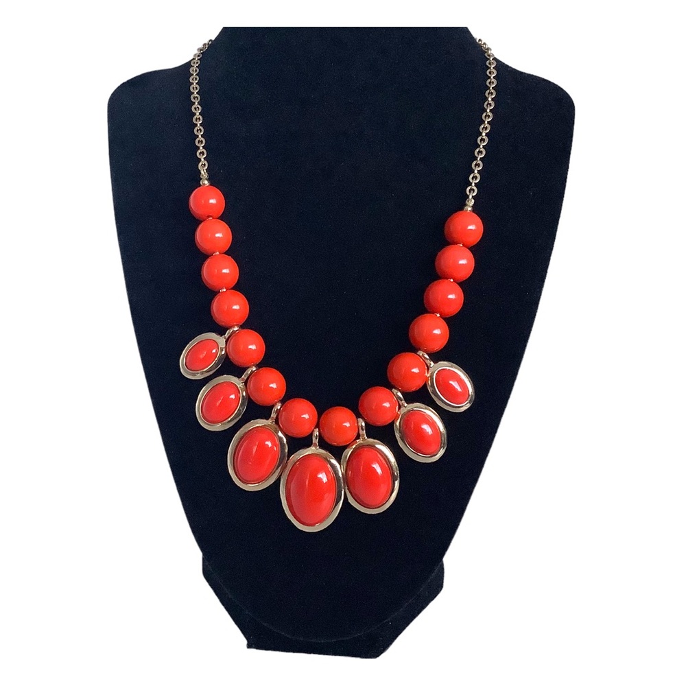 Coral Beads & Cabochons Necklace - Liz Claiborne